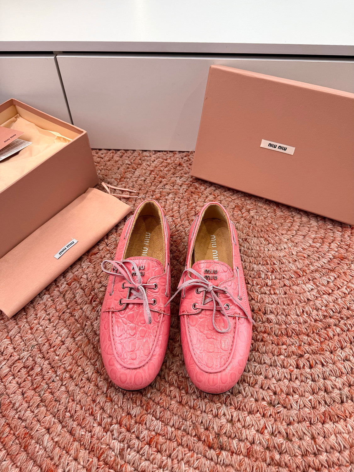 MiuMiu Mesh Mary Jane Shoes #383824