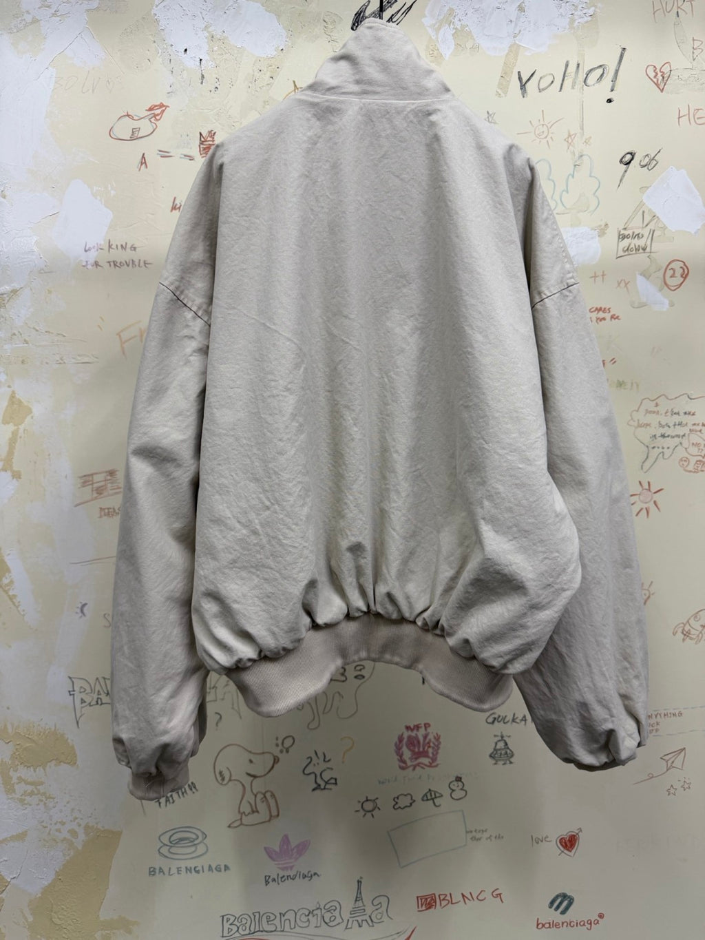 Balenciaga Top-quality Version Reversible Deconstructed Harrington Jacket #376466