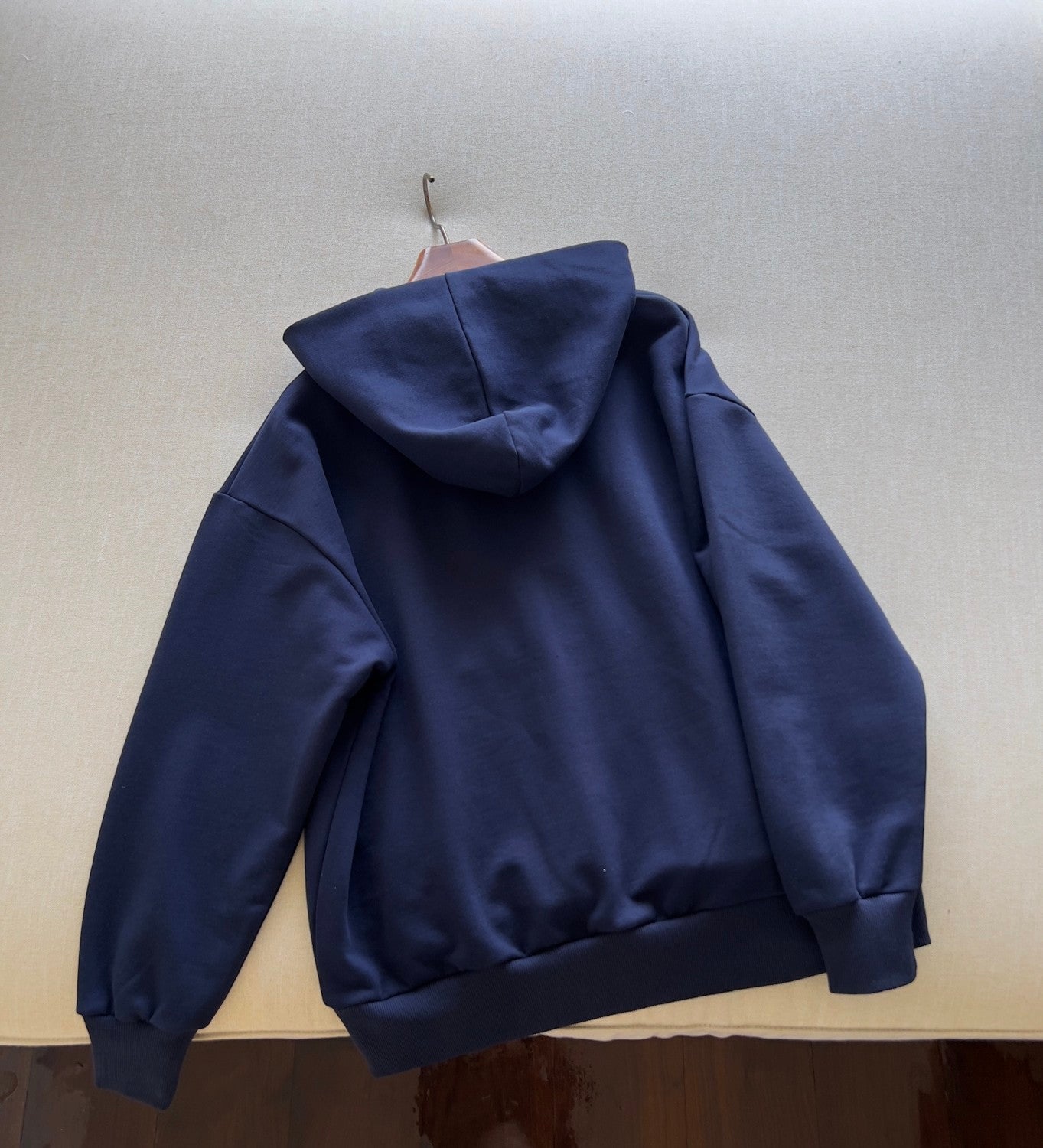 Dior Men's Spring and Autumn Solid Color Logo Letter Printed Hooded Loose Long Sleeve Sweatshirt #75443