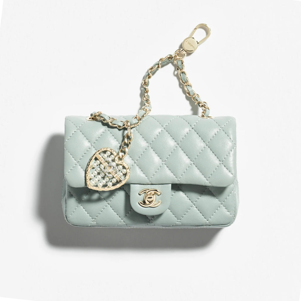 Chanel Women's Solid Color Chain Strap Flap Leather Mini Pendant Bag Bags AP4760-B21223-U0509 #77494