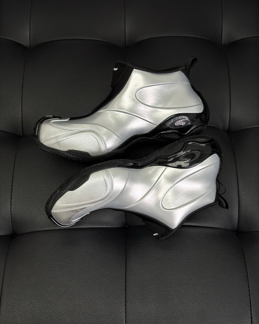 Balenciaga Basketball White Distressed Round Toe Zipper Basketball Shoes #332802