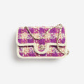 Chanel Large Flap Bag Tweed Shearling Lambskin #333980