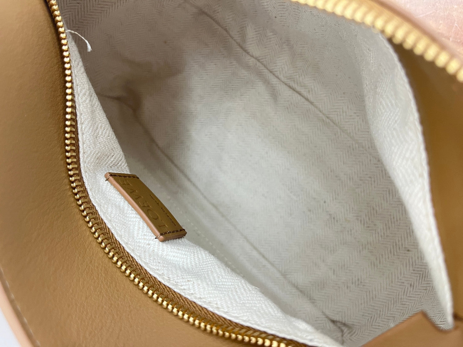 LOEWE Small Puzzle bag in classic calfskin suede Brown #335950