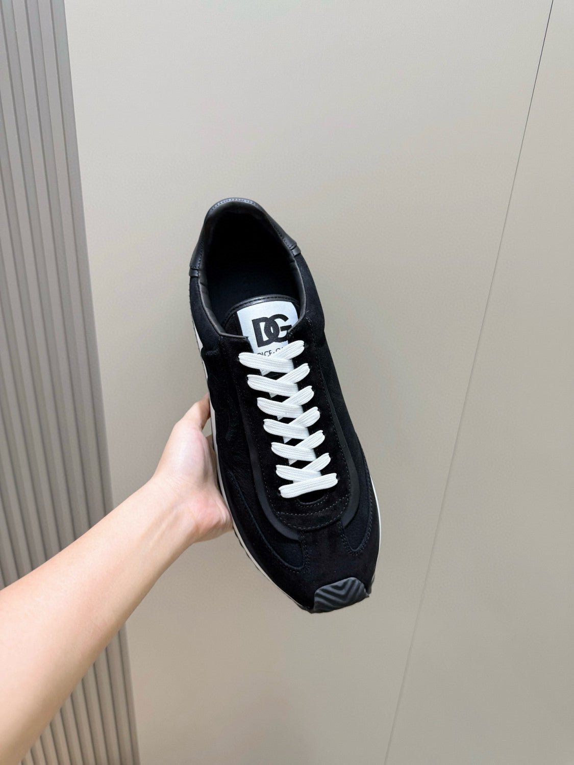 Dolce&Gabbana Men's And Women's  Spring/fall Fashion Classic Round Toe Lace Up Low Top Flat Sneakers Casual Shoes #79216