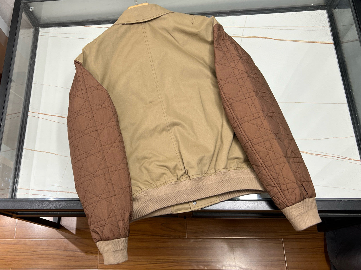 Dior Men's Classic Autumn And Winter Checkered Pattern Cotton Twill Embroidered Print Single-breasted Long Sleeved Jacket #77977