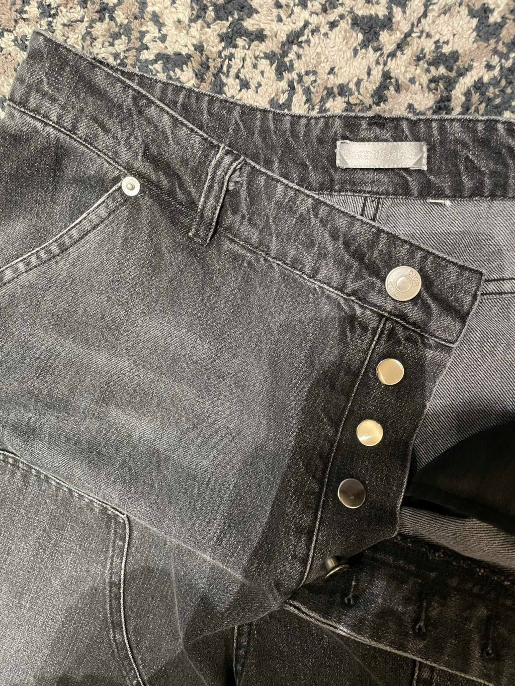 DIOR CD Box Pants Gray Cotton Twill #336939
