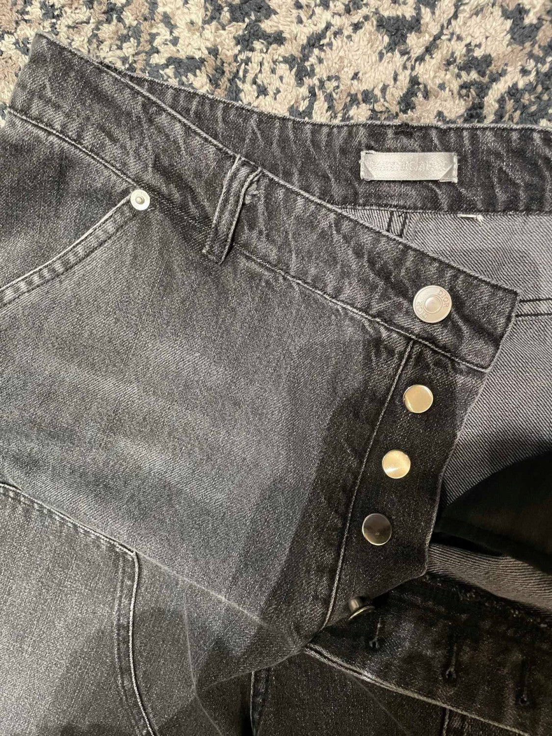 DIOR CD Box Pants Gray Cotton Twill #336939