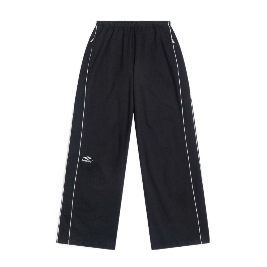 Balenciaga Men's Spring and Autumn Black Logo Printed Standing Collar Zipper Sports Jacket Loose Midriff Casual Pants Suit Set #73687