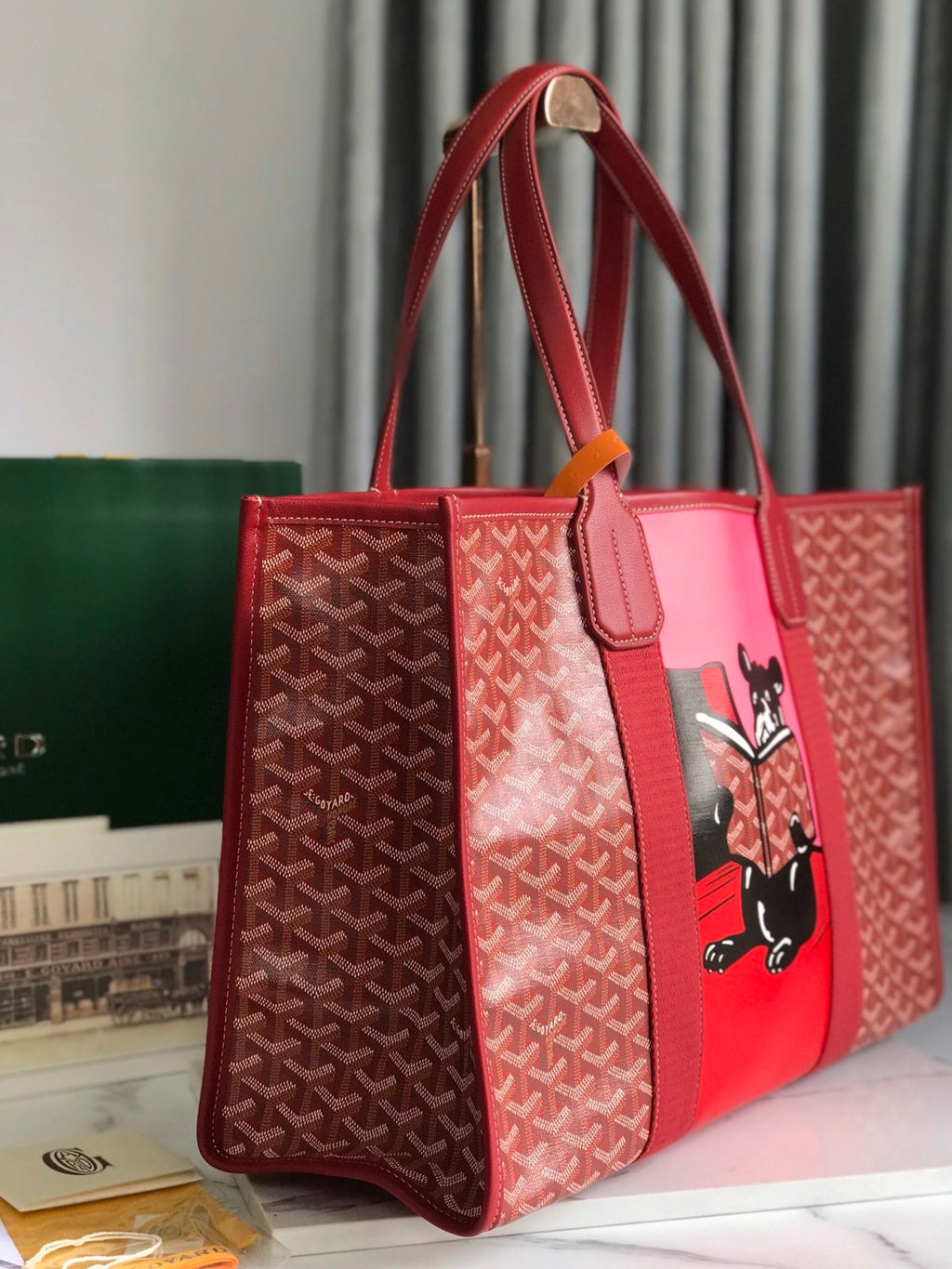 Goyard Handbag Shopping Bags Graffiti Villette Tote Bag # 195373