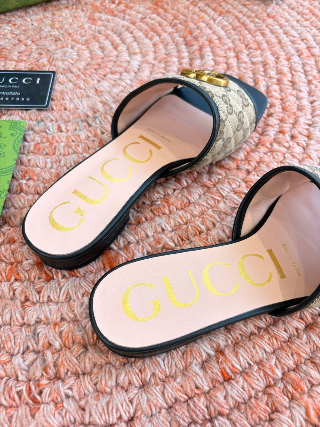 Gucci Platform Slippers Mules #377885