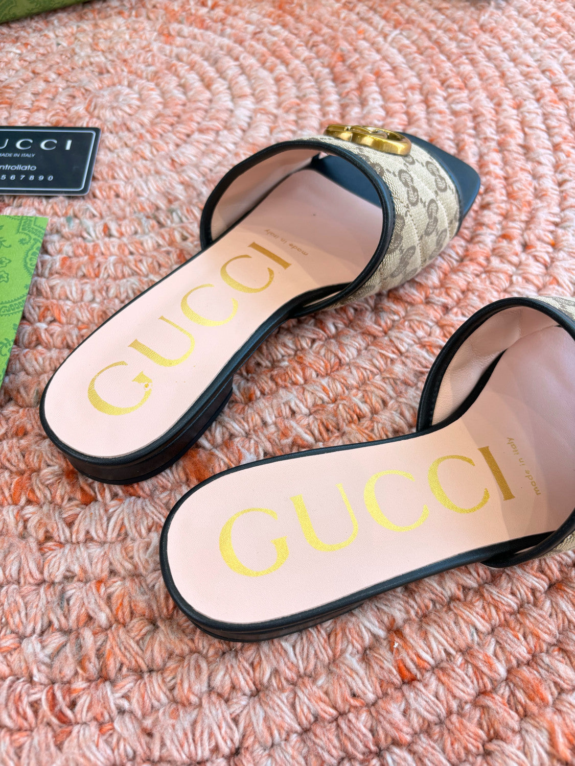 Gucci Platform Slippers Mules #377885