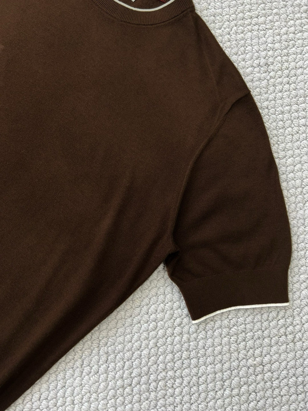 Brunello Cucinelli Men's Summer Solid Color Round Neck Cotton Short Sleeve T-Shirt #76658