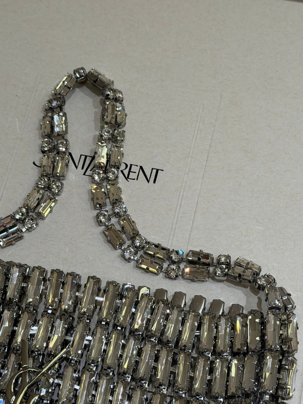 Saint Laurent EVENING Bag in Crystals #379368