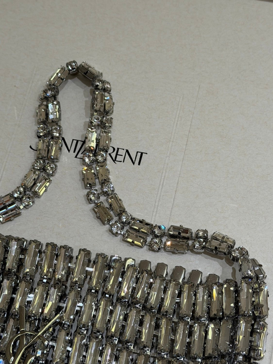 Saint Laurent EVENING Bag in Crystals #379368
