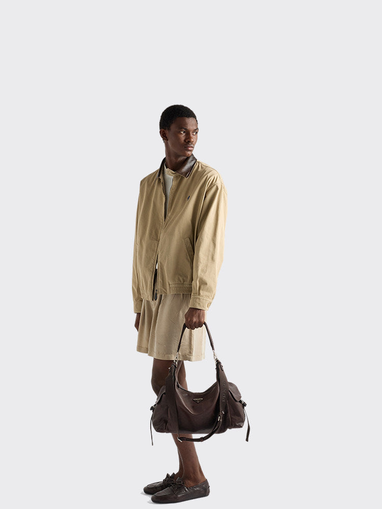 Prada Men's Prada Explore Calfskin Shoulder Bag A Stylish Trendy Spacious Bag With Side Pockets And A Sophisticated Look Bags 2VH204_2HE8_V_OOO #82928A