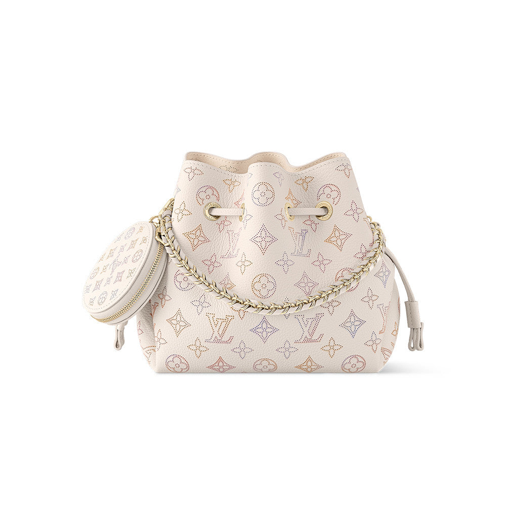Louis Vuitton Women's Handbag Bella Moon Goddess Black Openwork All-over Print New Bucket Bag Multi-color Drawstring Chain Bag M57070 Bags #84178A