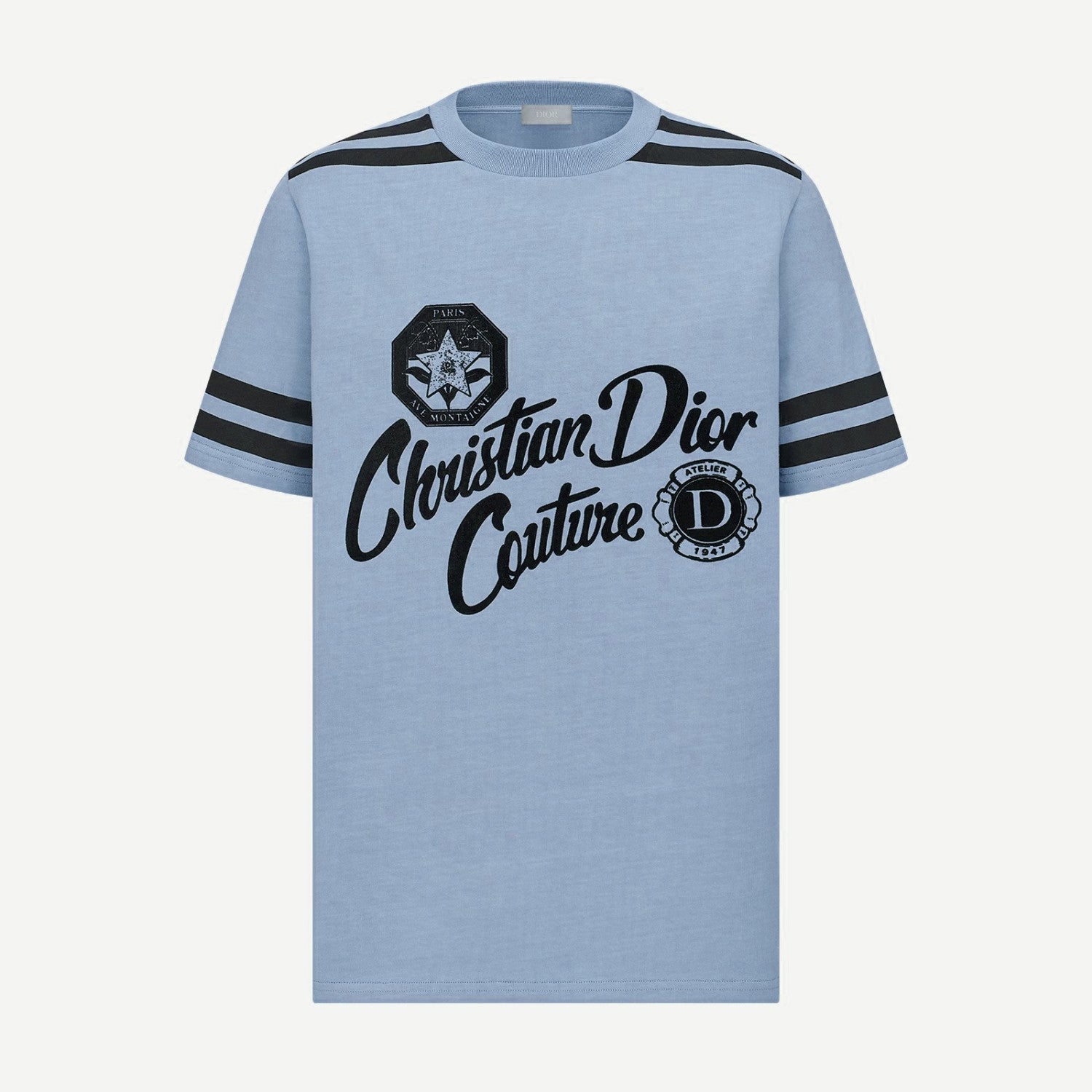 Dior Men's Summer Solid Color Letter Logo Printed Loose Round Neck Short Sleeve T-Shirt #98448