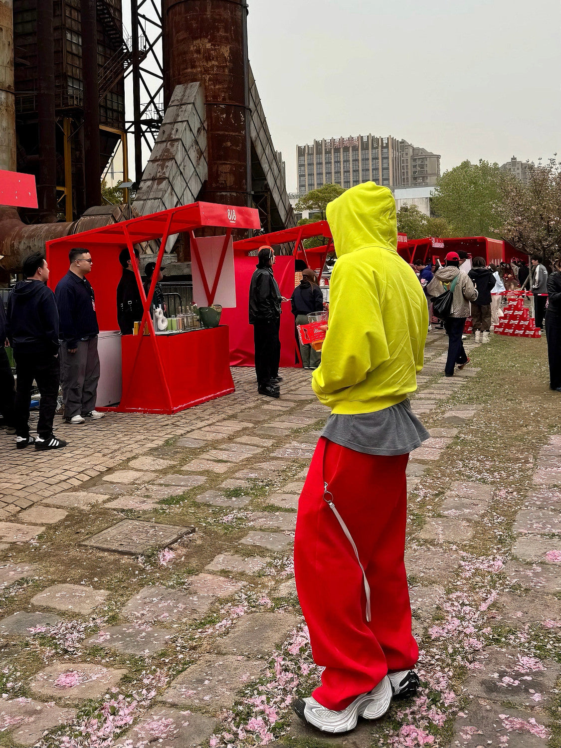 Praying Men's Fall And Winter Fluorescent Yellow Lifeguard Print Subculture Tide Zipper Hoodie Sweatshirt Ngvp #2621