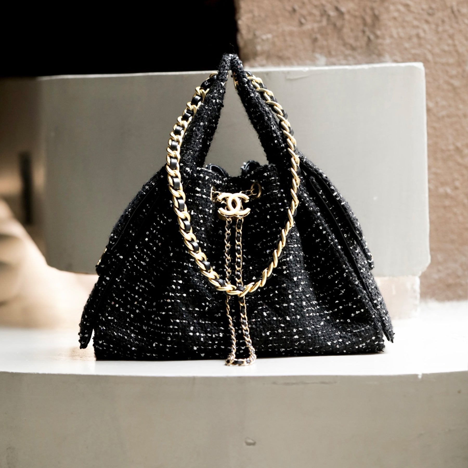Chanel Hobo Drawstring Underarm Bag Fashion Luxury Temperament Trend Senior New Banquet Bags #81423