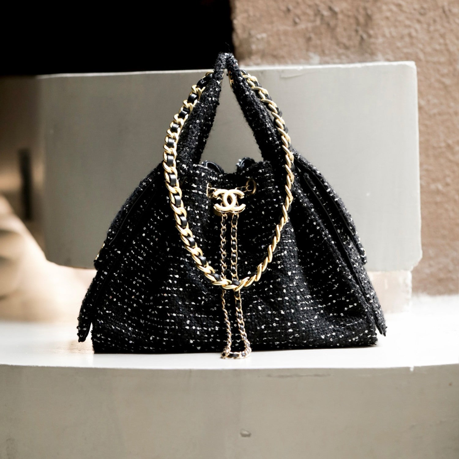 Chanel Hobo Drawstring Underarm Bag Fashion Luxury Temperament Trend Senior New Banquet Bags #81423