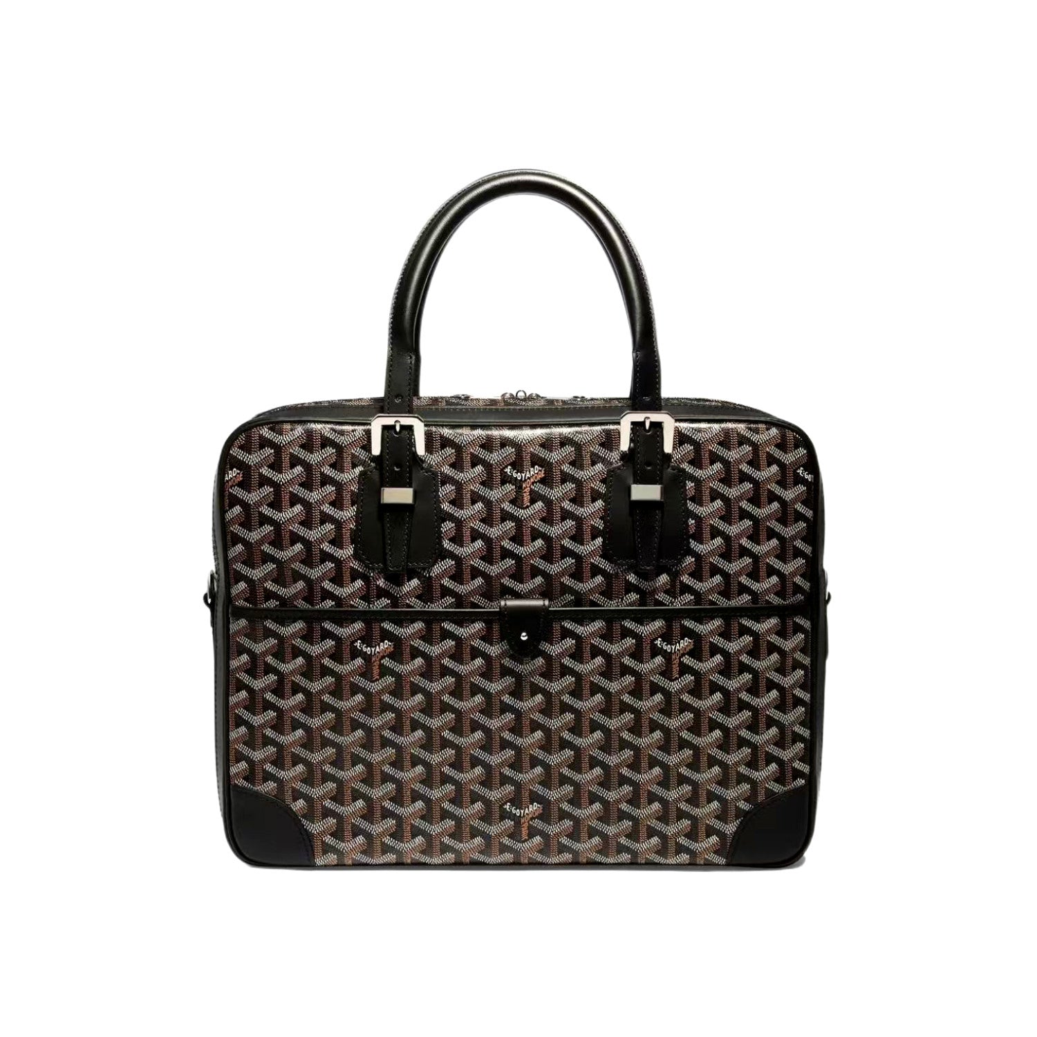 Goyard Men's & Women's Fashion Classic Distressed Full Print Zipper Closure Leather Handle Briefcase Tote Bag Bags #79434
