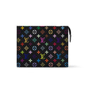Louis Vuitton LV x TM Toiletry Pouch Men's and Women's Colorful Alphabet Print Zipper Leather Clutch Bag Toiletry Bags #77915