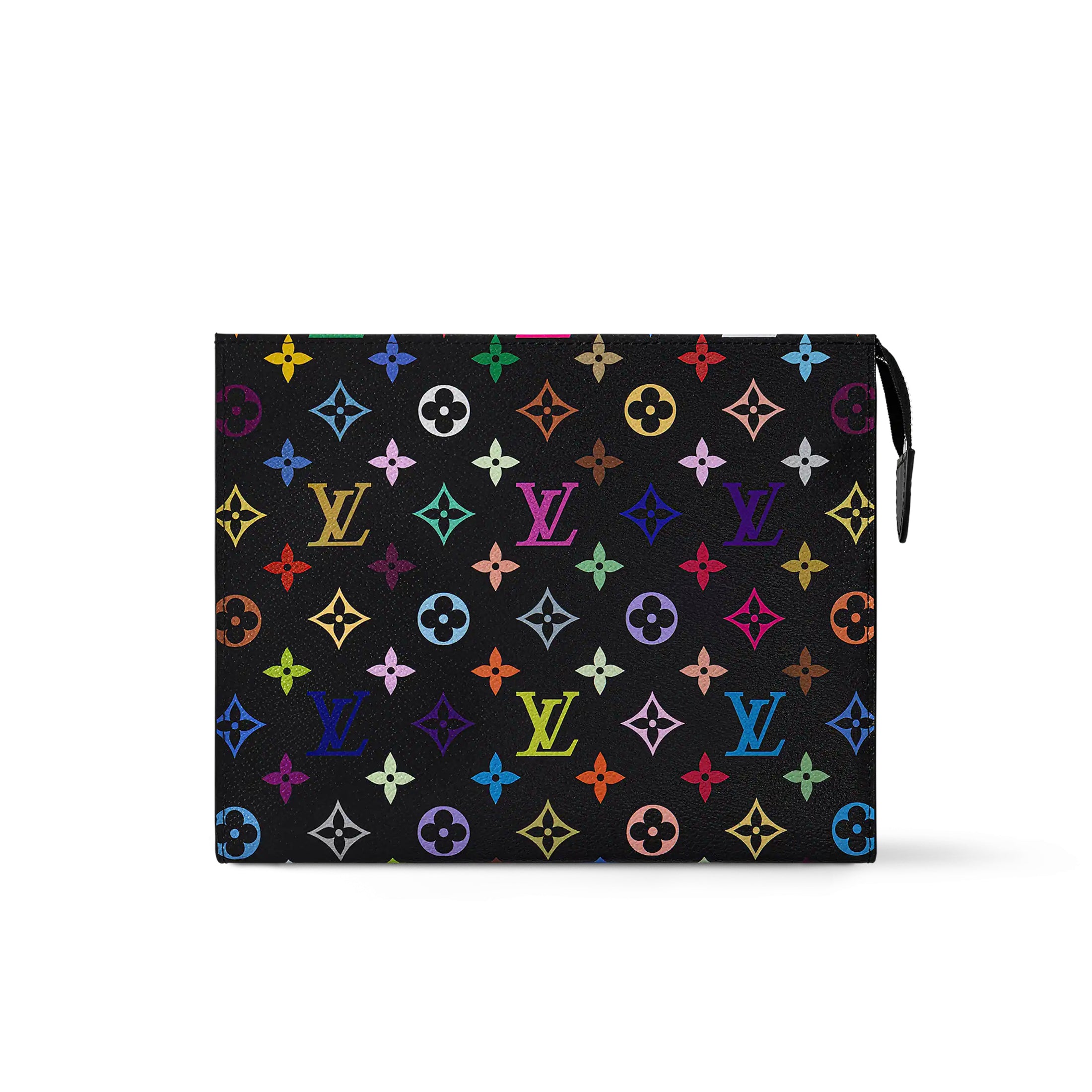 Louis Vuitton LV x TM Toiletry Pouch Men's and Women's Colorful Alphabet Print Zipper Leather Clutch Bag Toiletry Bags #77915
