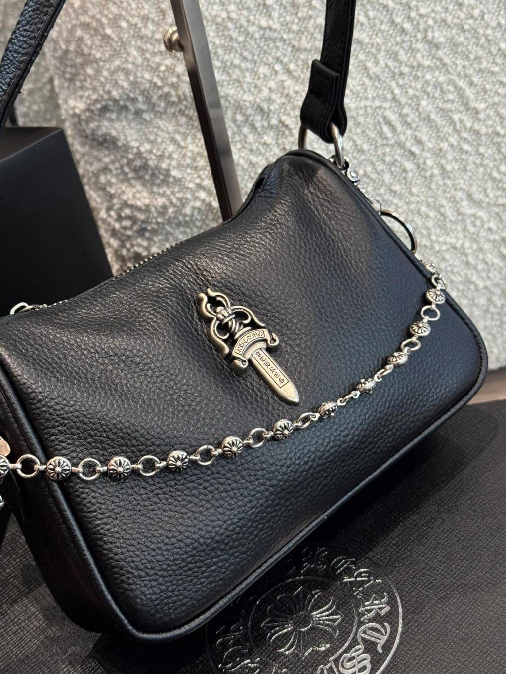 Chrome Hearts Women's Solid Silver Accent Tote Underarm Shoulder Bag Bags #75647