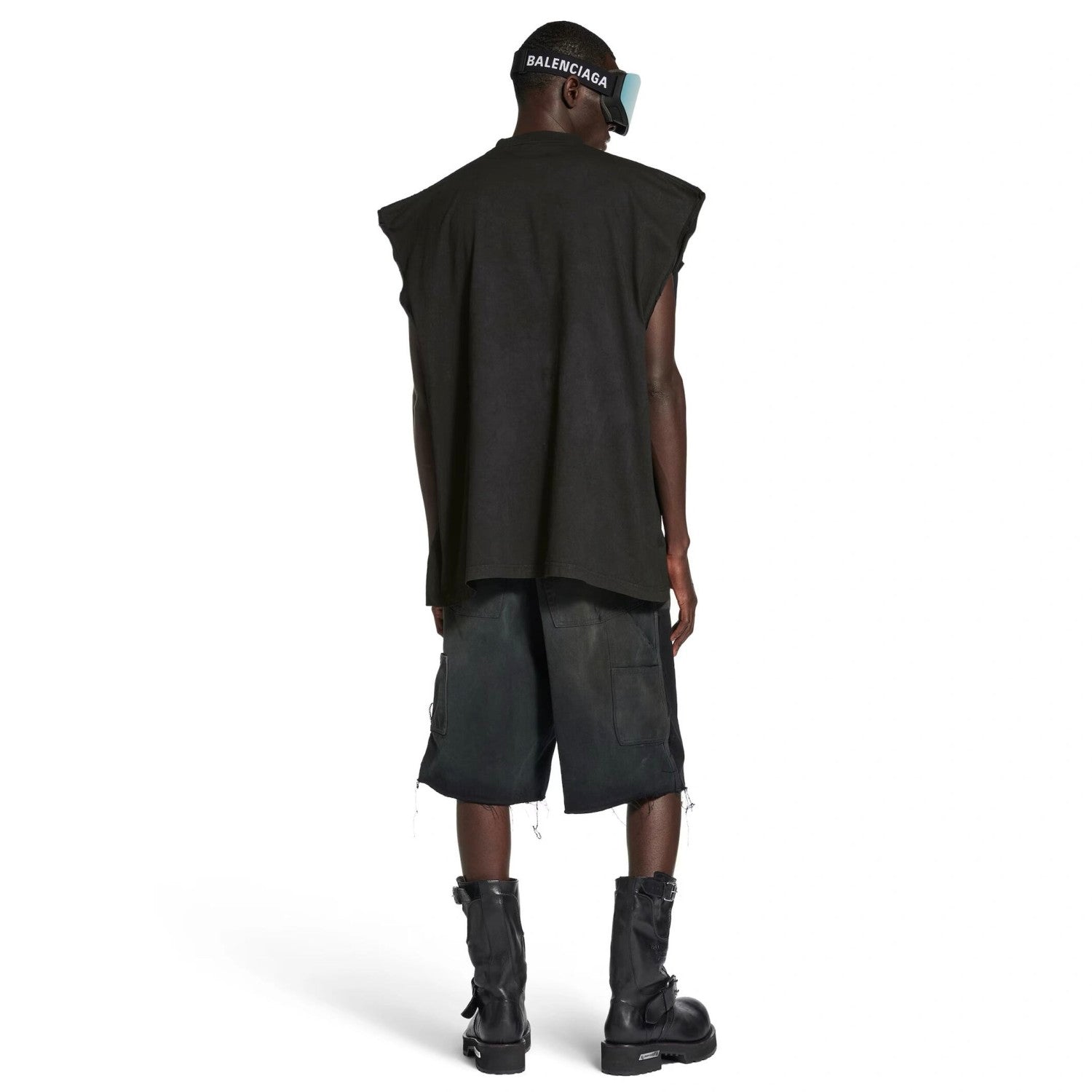 Balenciaga Men's City Printed Sleeveless T-Shirt Spring Summer Fashion Trend High Street Round Neck Straight Top Ngvp #1735