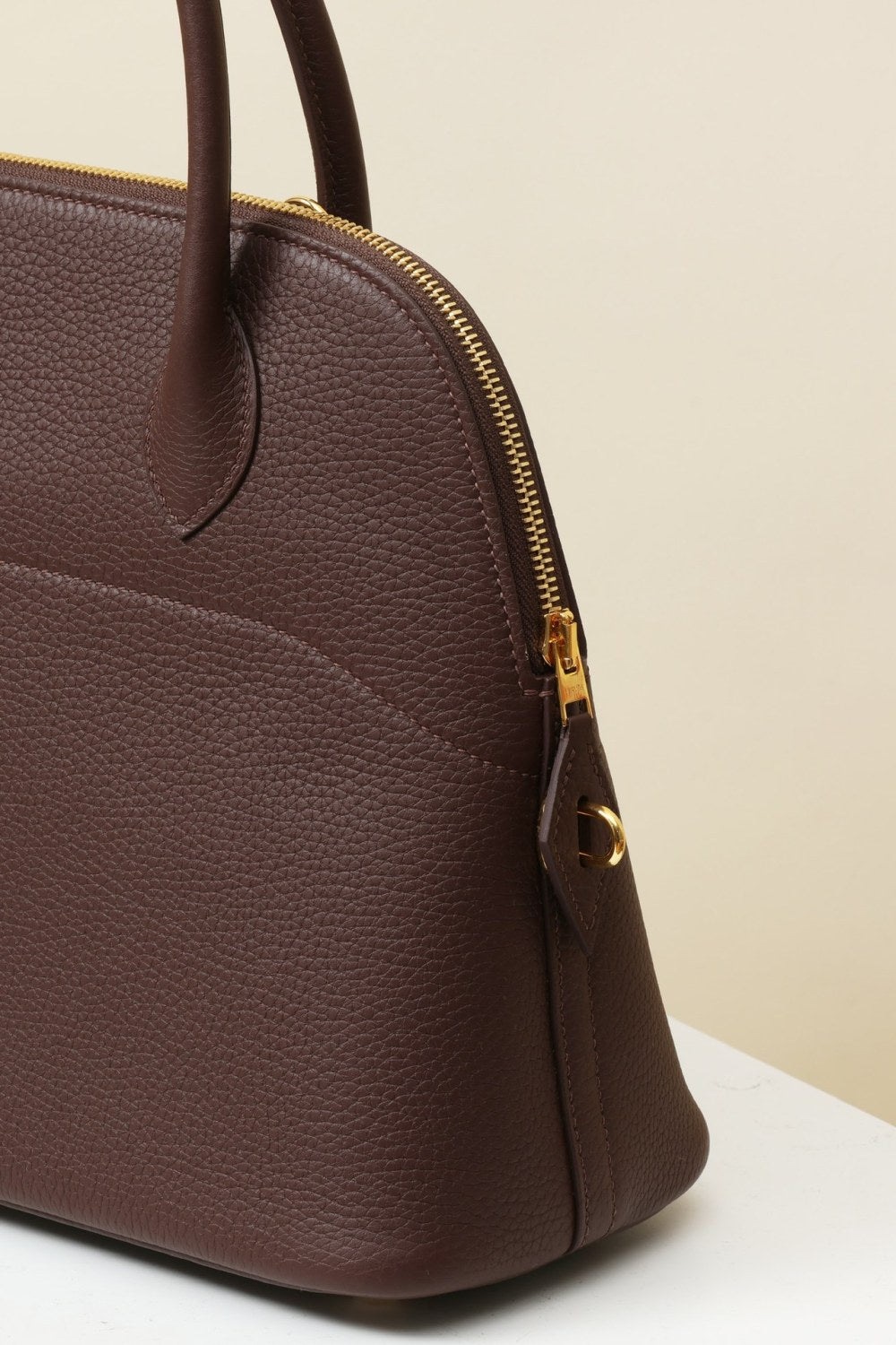 Hermes bo31 Women's Solid Color Leather Zipper Closure Shoulder Crossbody Handbag Bag Bags #75532