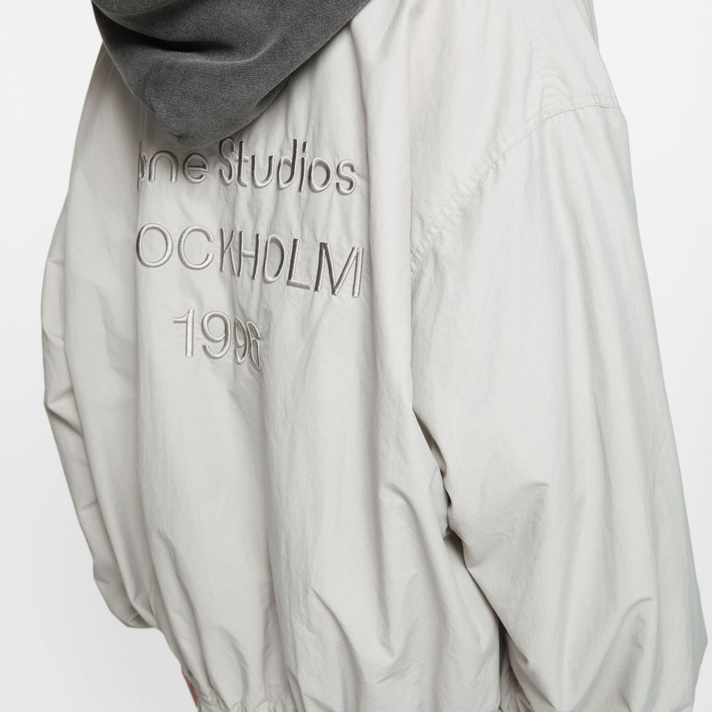 Acne Studios Men's And Women's Fashion Casual High-neck Zipper Embroidered Logo Long-sleeve Trench Coat Jacket #78512