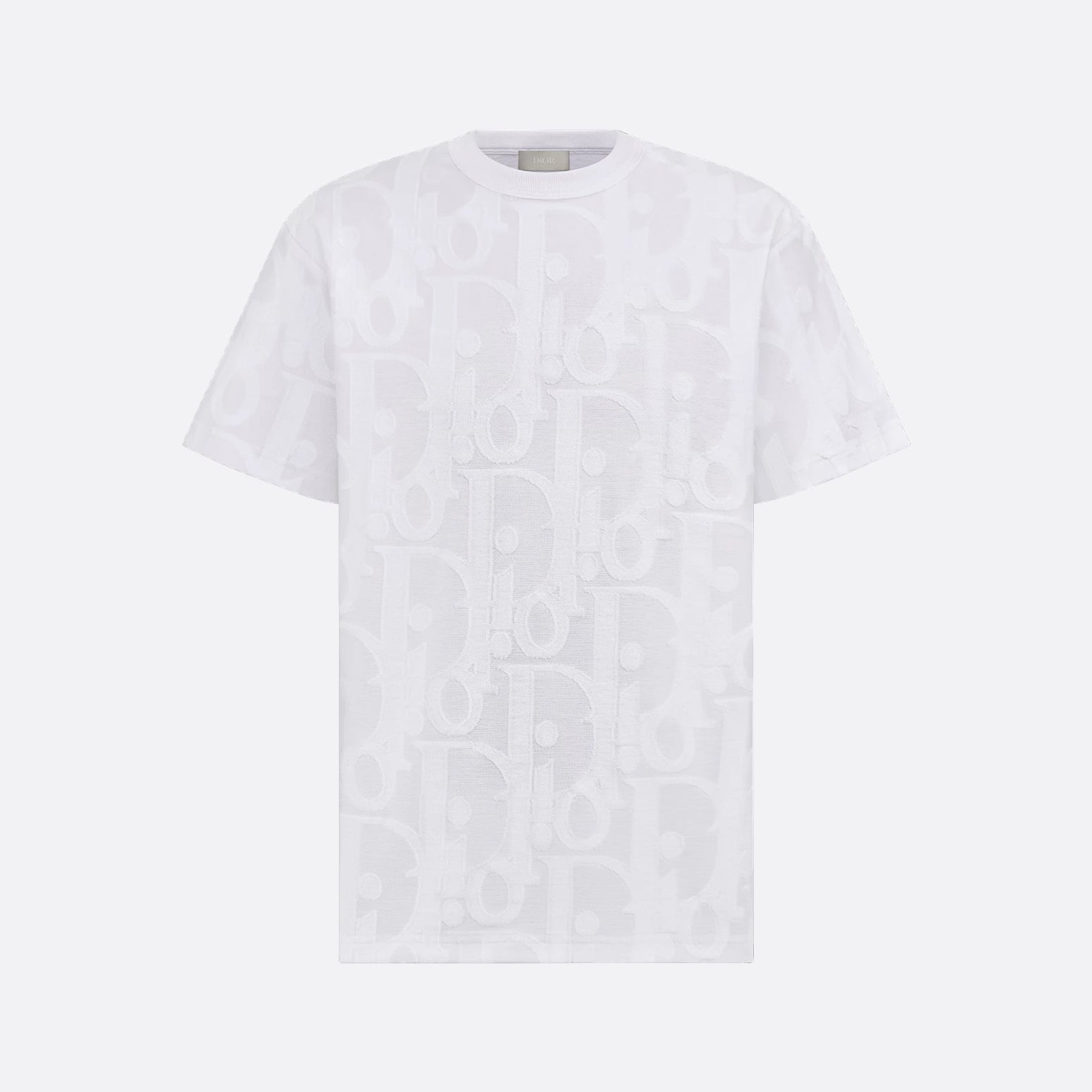 Dior Men's Summer Solid Colour Cotton Loose Plain Knit Printed Short Sleeve T-Shirt #76976