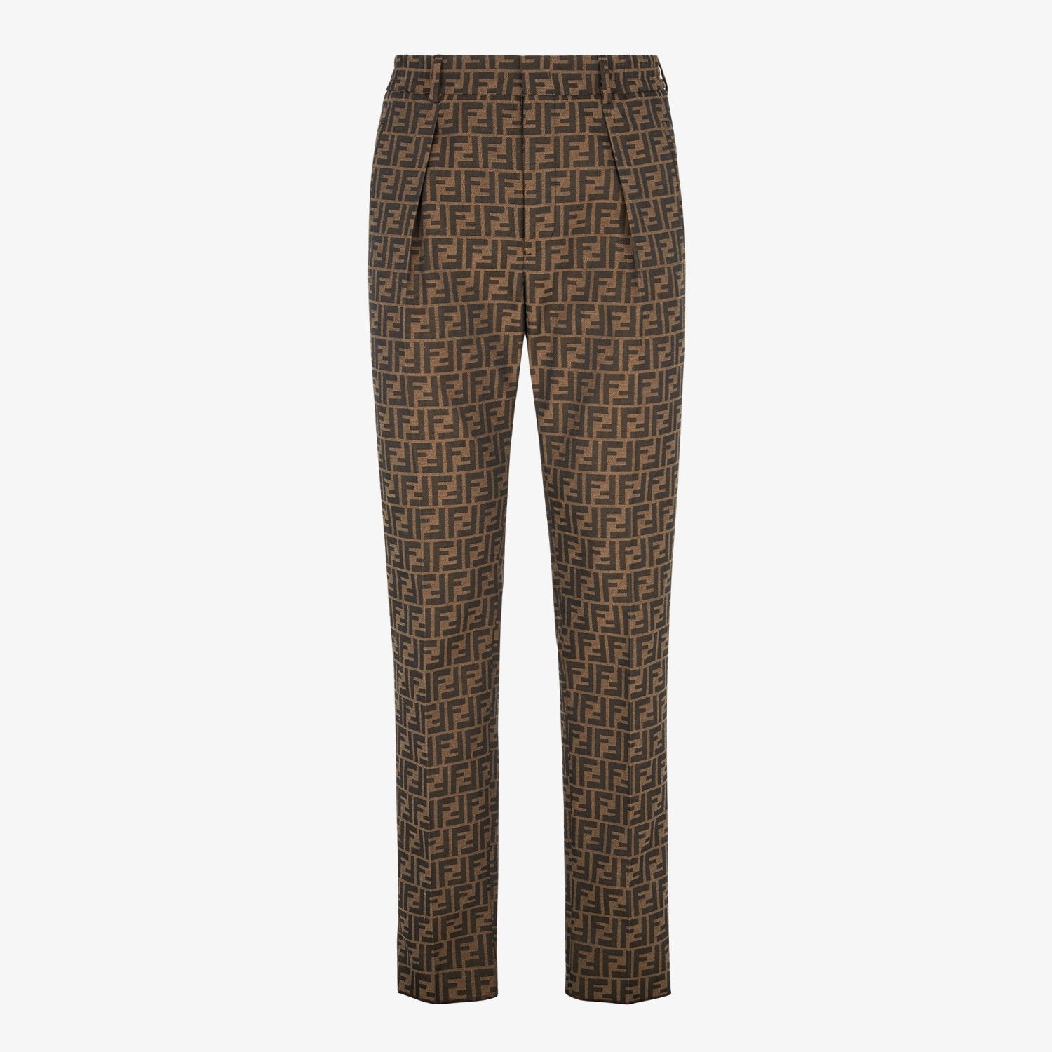 Fendi Men's Fall And Winter F Full Print Casual Suit Jacquard Lapel Single-breasted Jacket Straight Suit Pants Set #71558