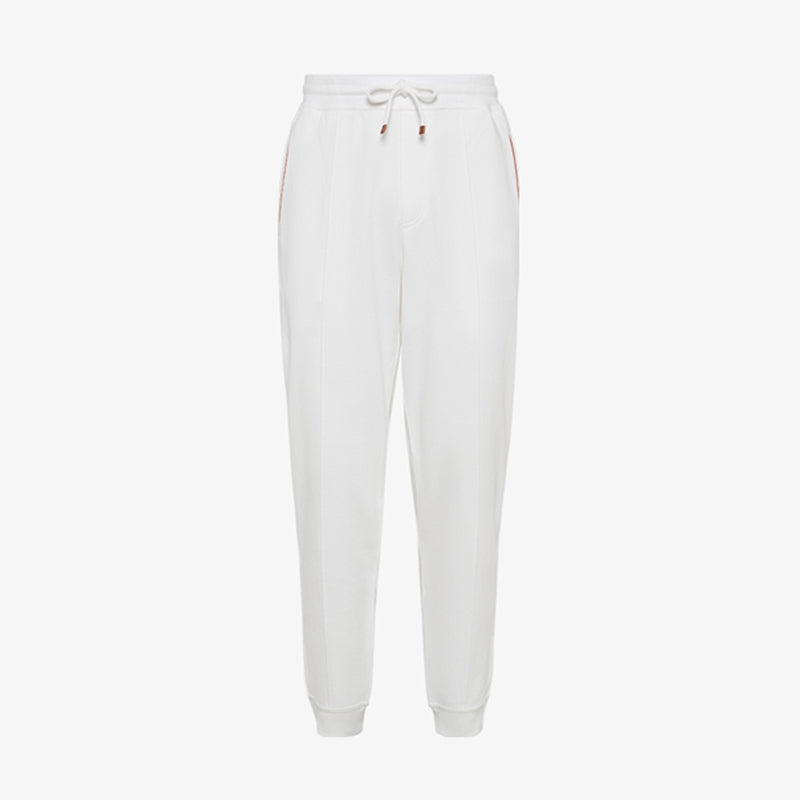 Brunello Cucinelli Men's Lace-up Sweatpants Four Seasons Solid Color Cotton Casual Drawstring Trousers Pants Ngvp #1767