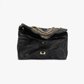 CHANEL 2.55 Handbag Lambskin Gold-tone Metal Black #377244