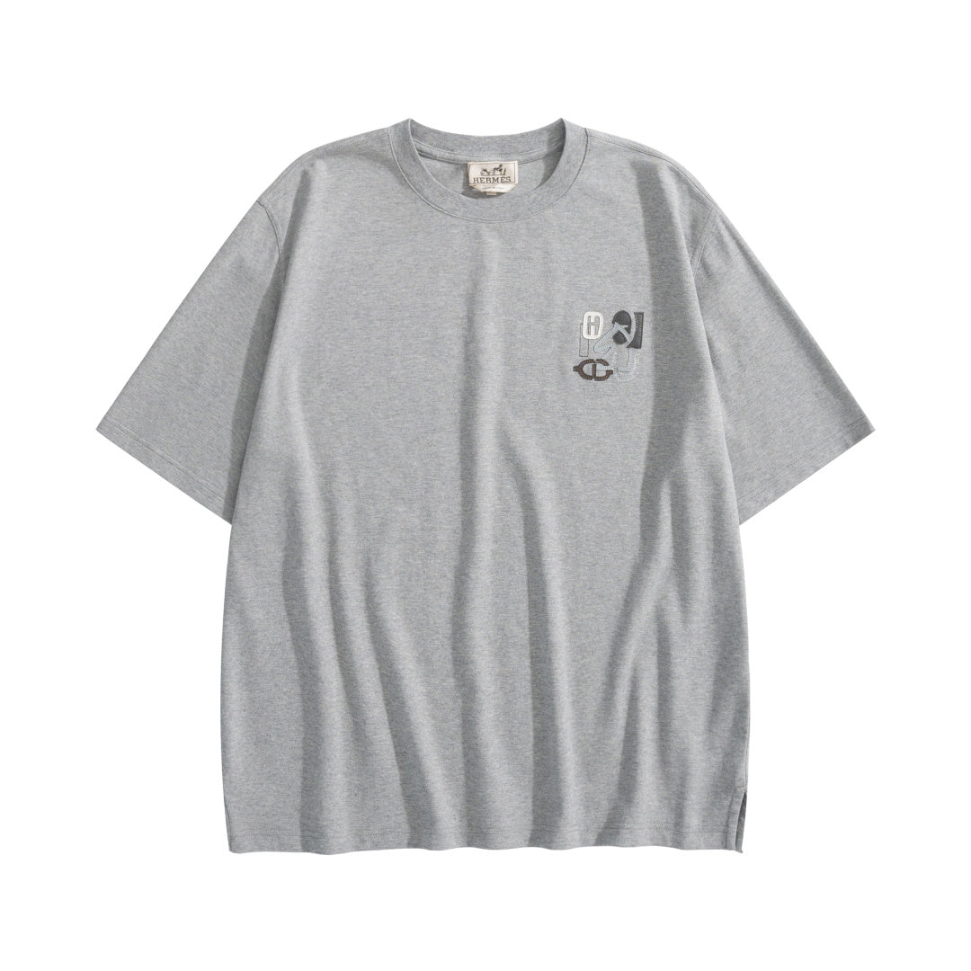 Hermes Puzzle Crew Neck Cotton T-shirt #377661