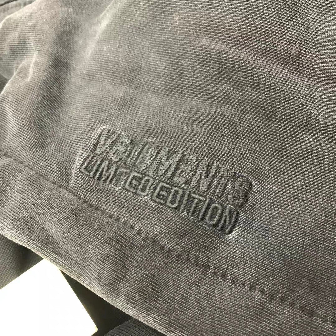 Vetements Men's Logo Embroidery Fall And Winter Cotton Long Sleeve Loose Zipper Hooded Coat Ngvp #6927
