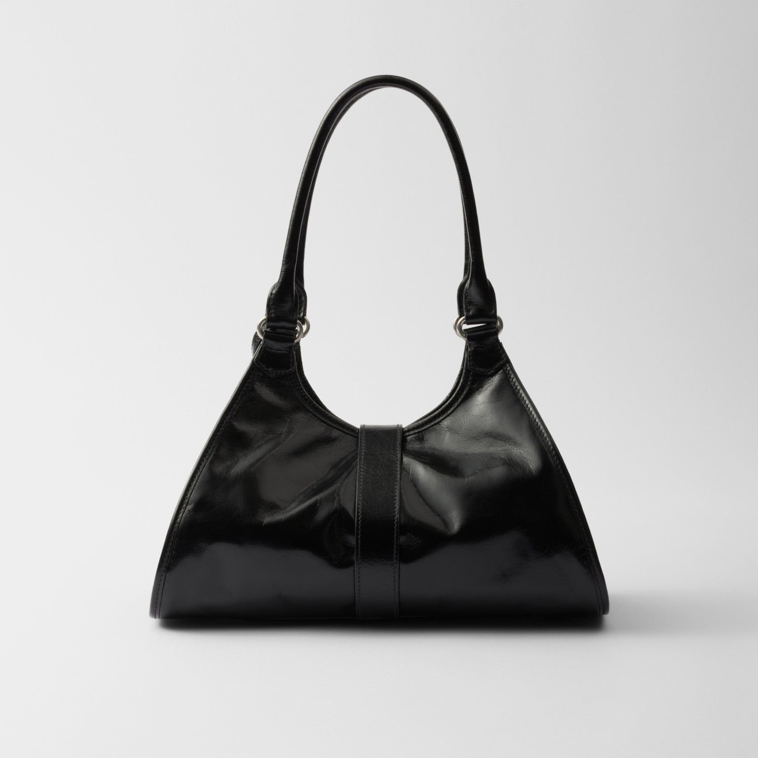 Prada Women's Fashion Classic Solid Color Leather Monogram Lock Clasp Medium Leather Tote Bag Shoulder Bag Bags #78672