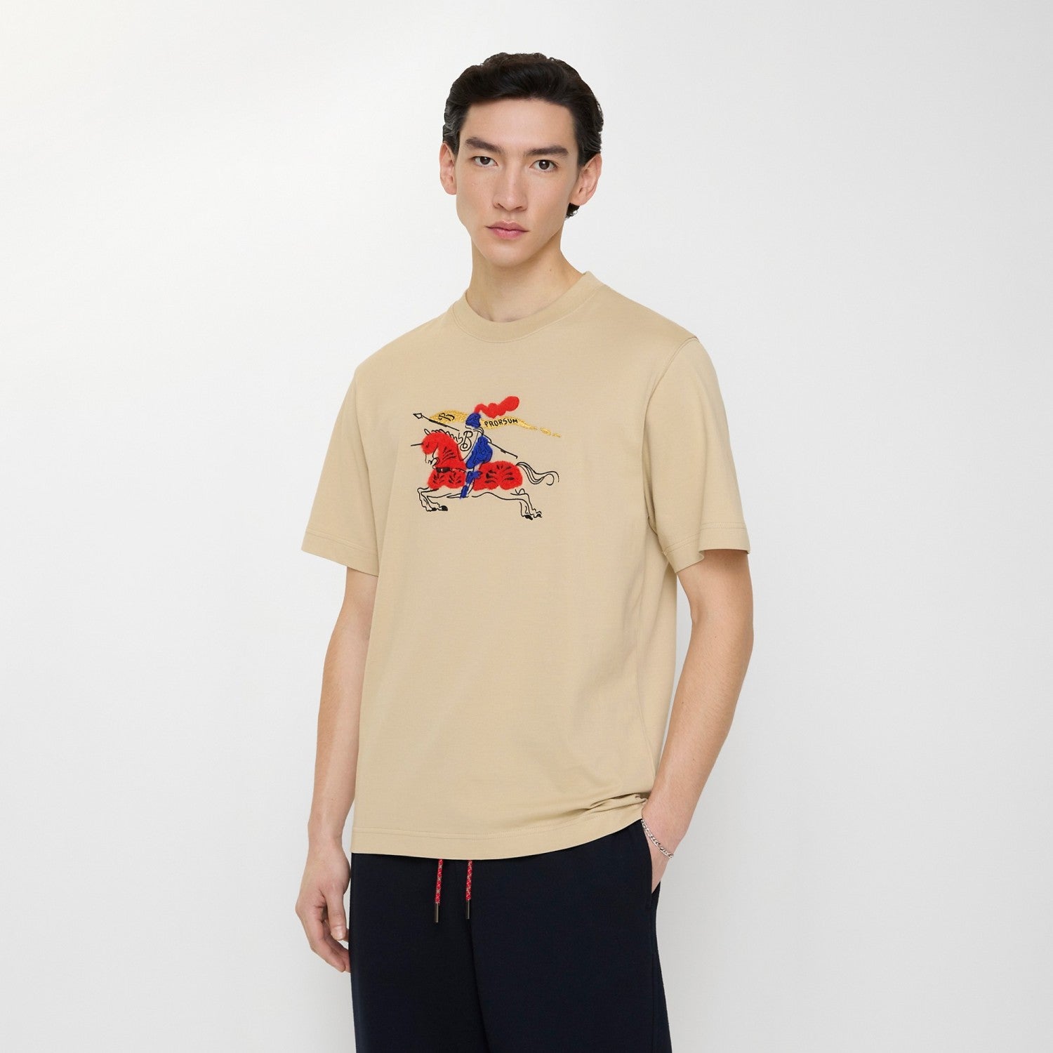Burberry EKD Cotton T-shirt Navy #336017