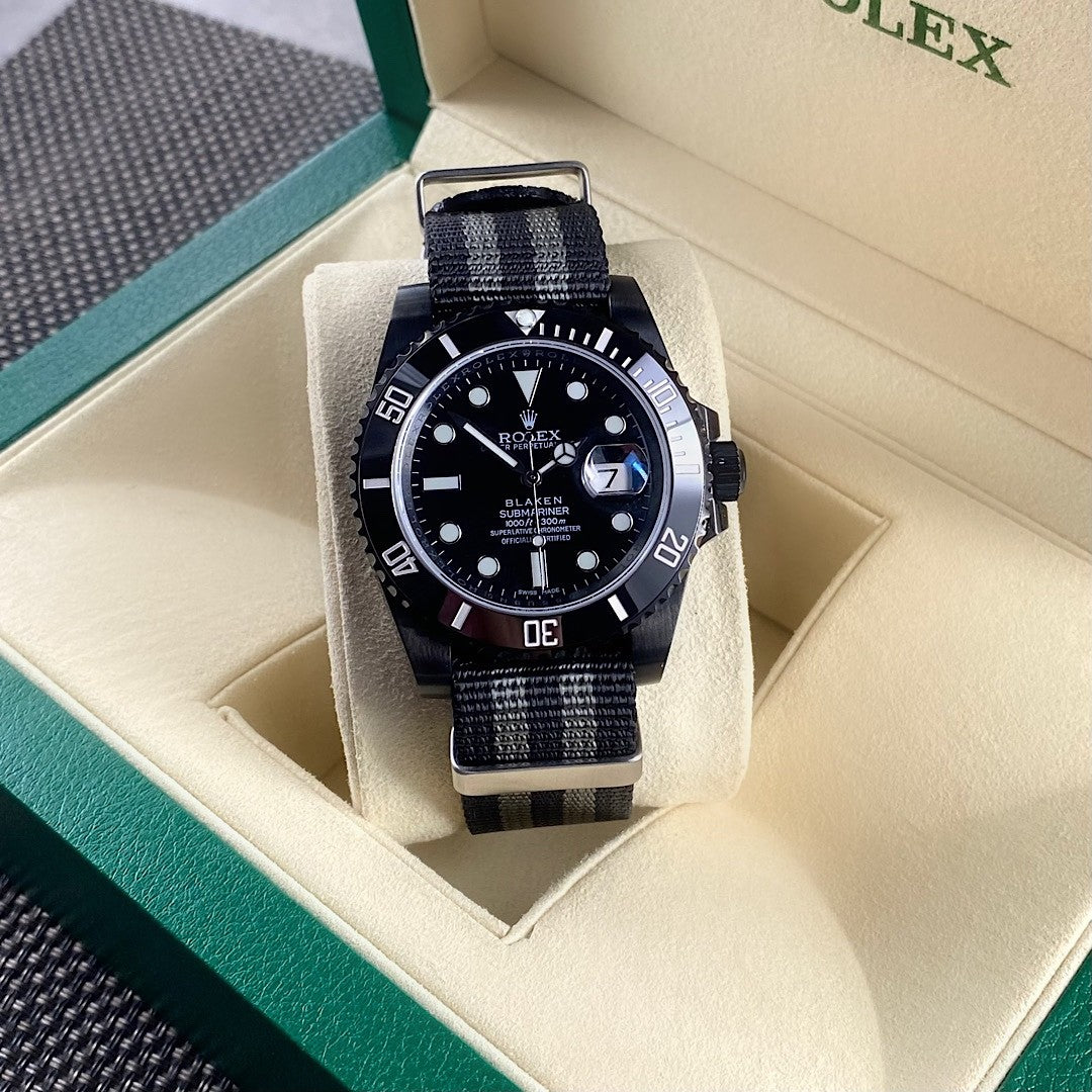 Rolex Submariner Series Men's and Women's Black Knight Automatic Movement 40mm Dial Mechanical Watch #72221