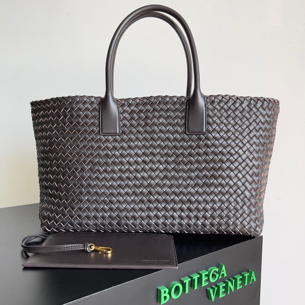 Bottega Veneta Cabat Large 51cm Lambskin Woven Fashionable Handbag  Spacious Casual Bag Bags #196744