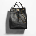 Chanel 25a Hobo Full-leather Black & Gold Vertical Tote Bag Stylish Luxury Shimmering Shoulder Bag Handheld Large Capacity Bags  #82166A