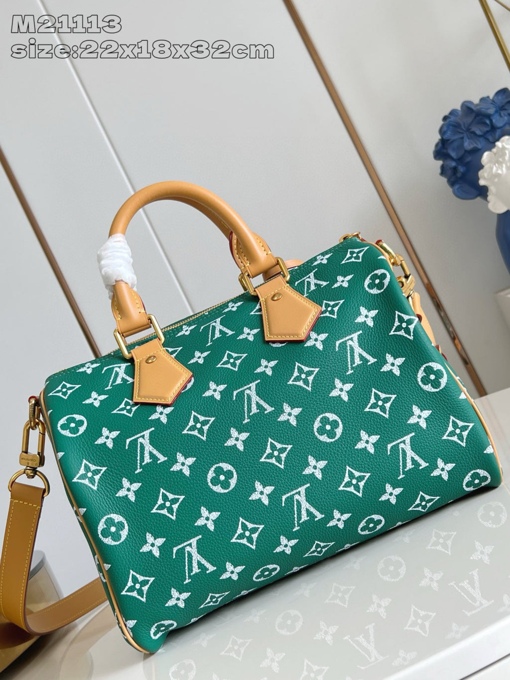 Louis Vuitton Speedy P9 Bandoulière 30 Women's Letter Printing Detachable Condition Shoulder Strap Zipper Closure Coated Canvas Single Shoulder Crossbody Tote Travel Bag Bags #77567