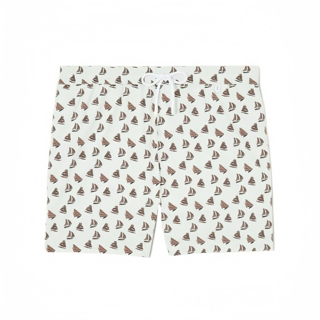 Loro Piana Men's Shorts Nautical Pattern Stretch Drawstring Swim Shorts Fashion Trend Vacation Travel Shorts Ngvp #1731