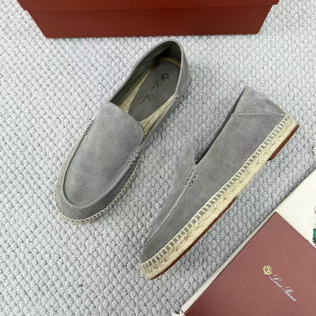 Loro Piana Seaside Walk Men's Casual Shoes Spring And Summer Suede Casual Shoes Fashion Temperament Comfortable Flat Shoes Slippers Ngvp #2224
