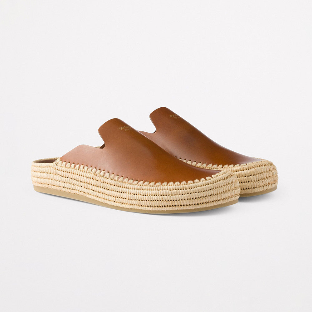 Prada Leather Mules #380309