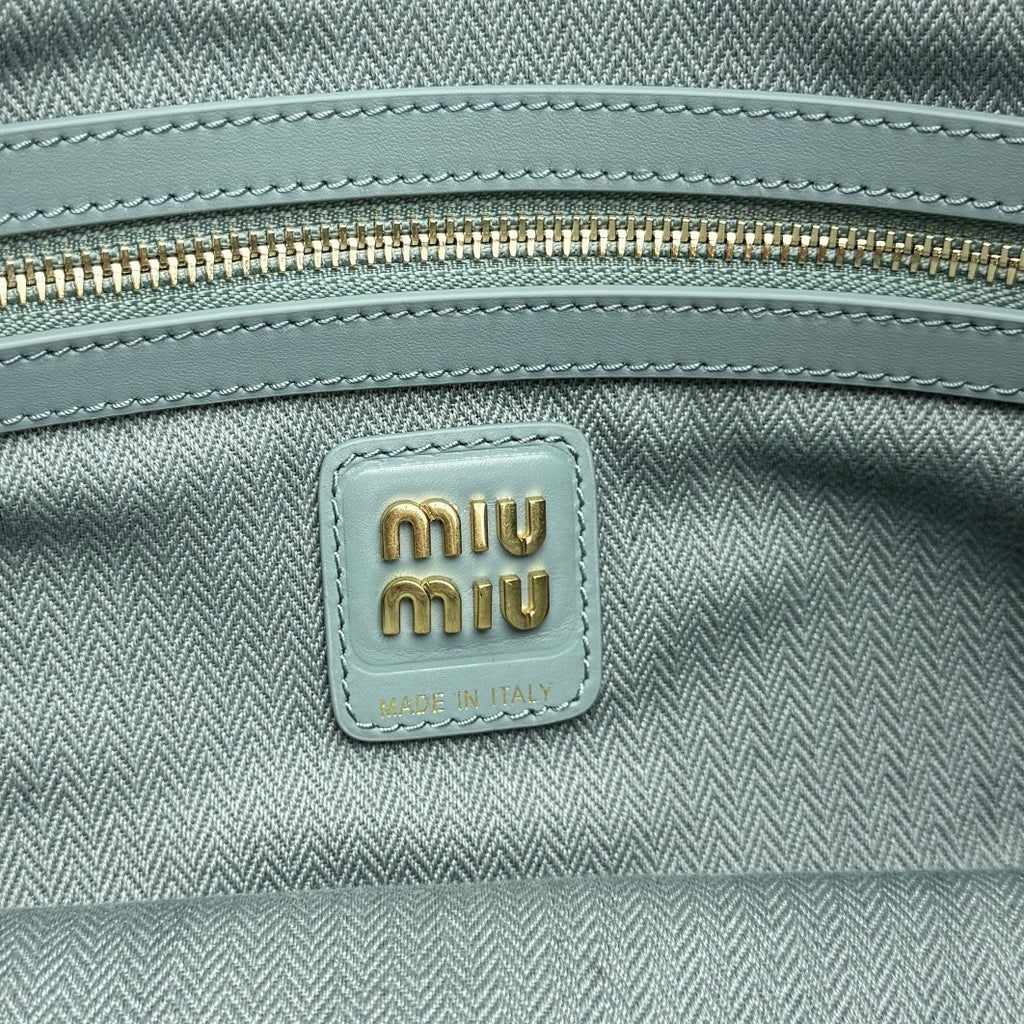 MiuMiu Powder Blue Ivy Suede Bag #382952