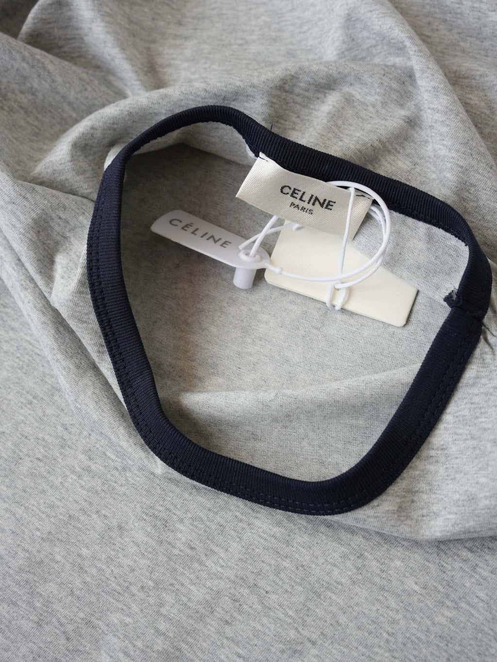 Celine Men's Logo Printed Summer Cotton Jersey Solid Color Round Neck Short Sleeve T-Shirt #76964
