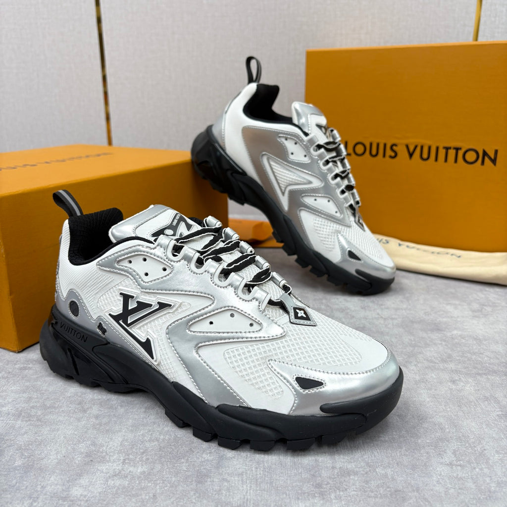 Louis Vuitton LV RUNNER TATIC Men's And Women's Spring/summer Casual Round Toe Lace Up Floral Logo Low Top Casual Sneakers Shoes #78323