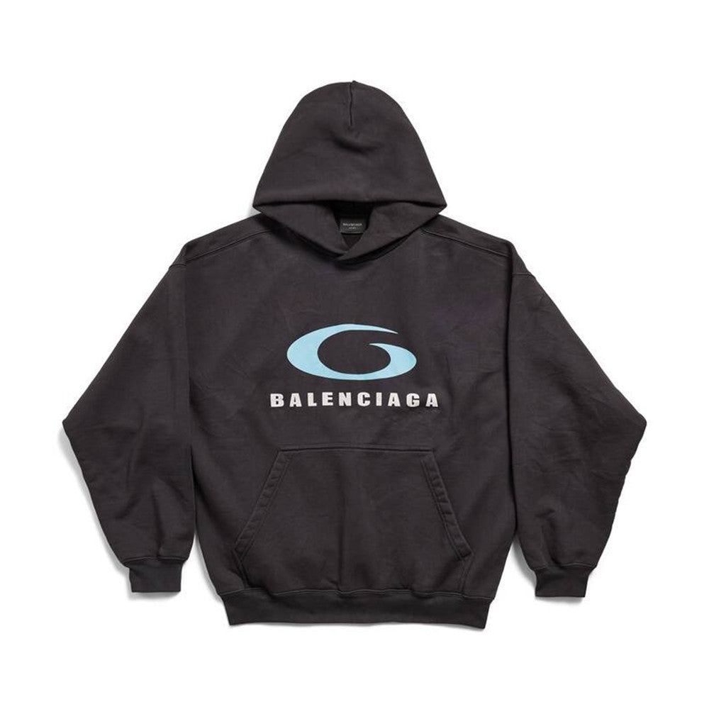 Balenciaga Men's Loop Sports Icon Hoodie Medium Fit in Black #335764